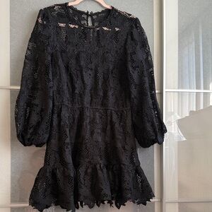 Aqua Black Lace dress